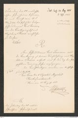 k.k. naturhistorisches Hofmuseum, Intendanzakten 1885-1896 (Hauer), Aktenzahl Z.397/1888, Seite 1